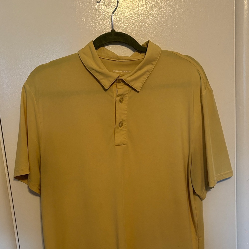 Amazon Essentials Men's Mustard Polo Shirt